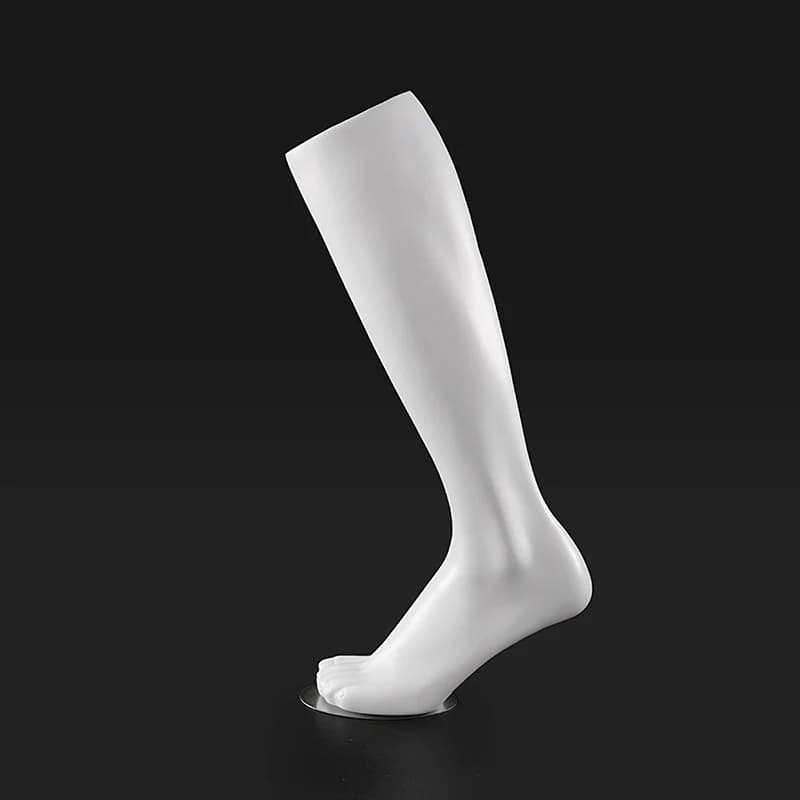 Mannequin de jambe sans couture pour hommes avec aimants, vinyle émaillé, chaussettes de football po
