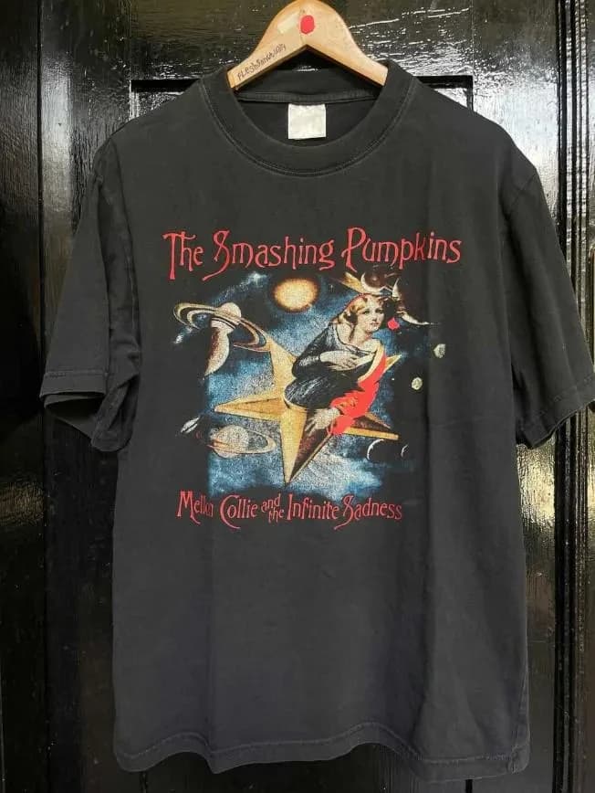 T-shirt à imprimé graphique The Smashing Pumpkins, groupe de rock classique, pour hommes et femmes, 