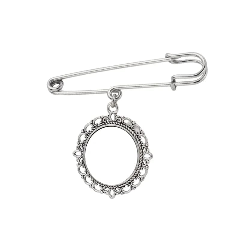 Accessoire de mariage personnalisé avec photo - pendentif ange floral ovale/goutte d'eau avec image 