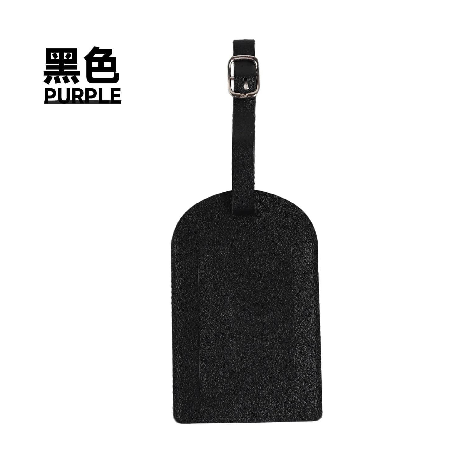 Étiquette de bagage personnalisée en cuir multicolore avec logo pour carte d'embarquement, étiquette