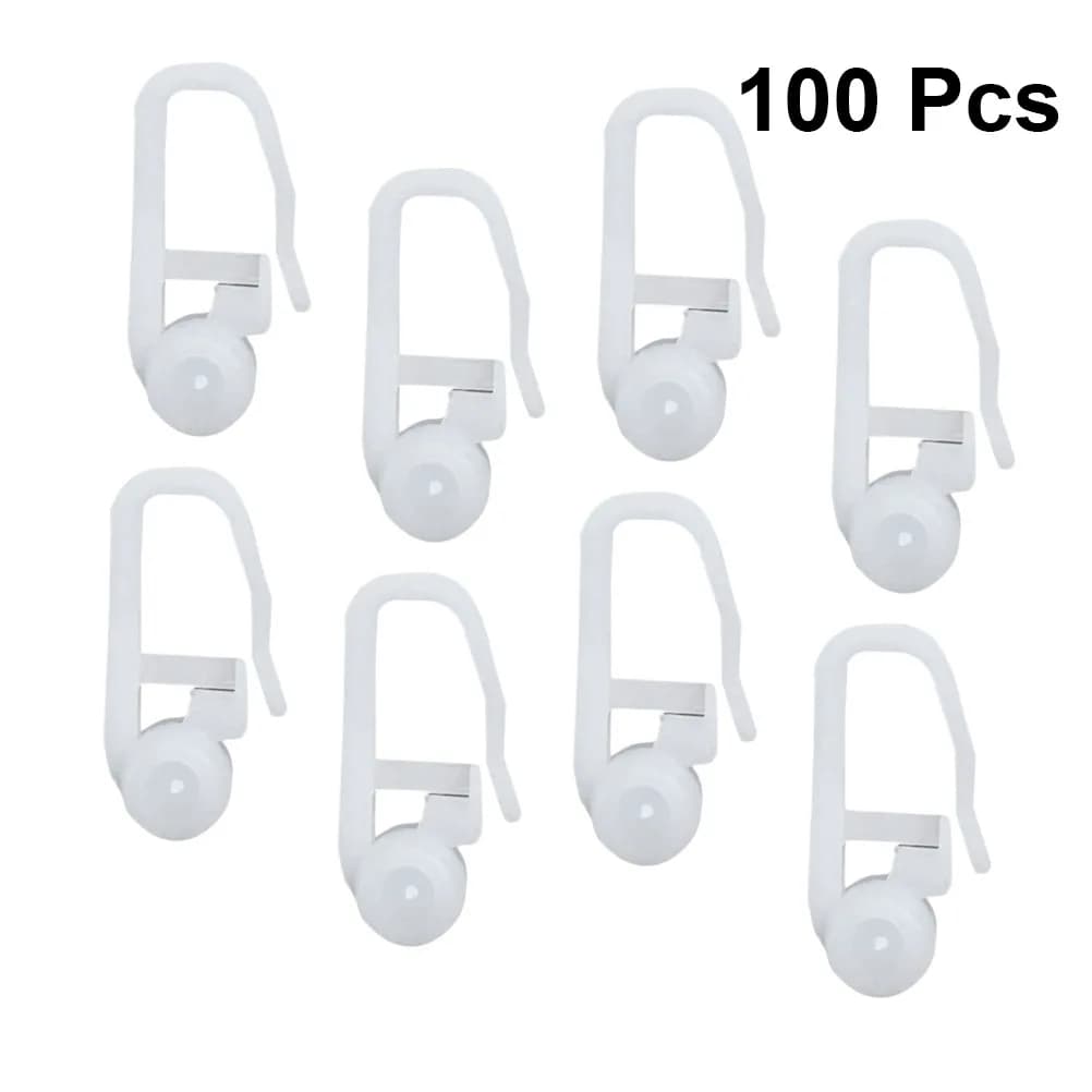 100pc rideaux crochets tiges rideau suspendu lit rideau spécial crochet rideau rouleau store cintre 