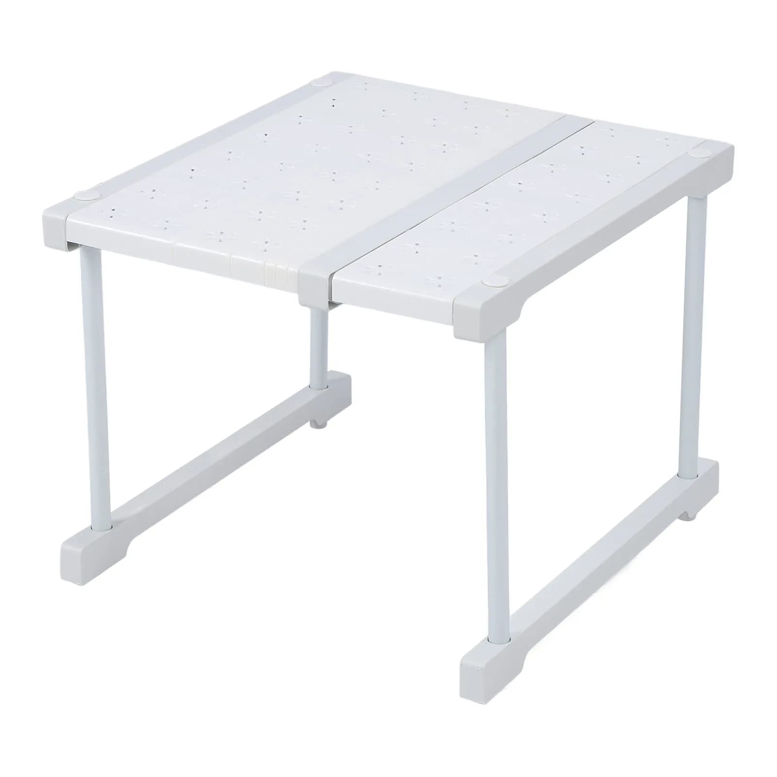 Étagère d'armoire en acier au carbone ABS PP, séparateur d'espace empilable, étagère de rangement de