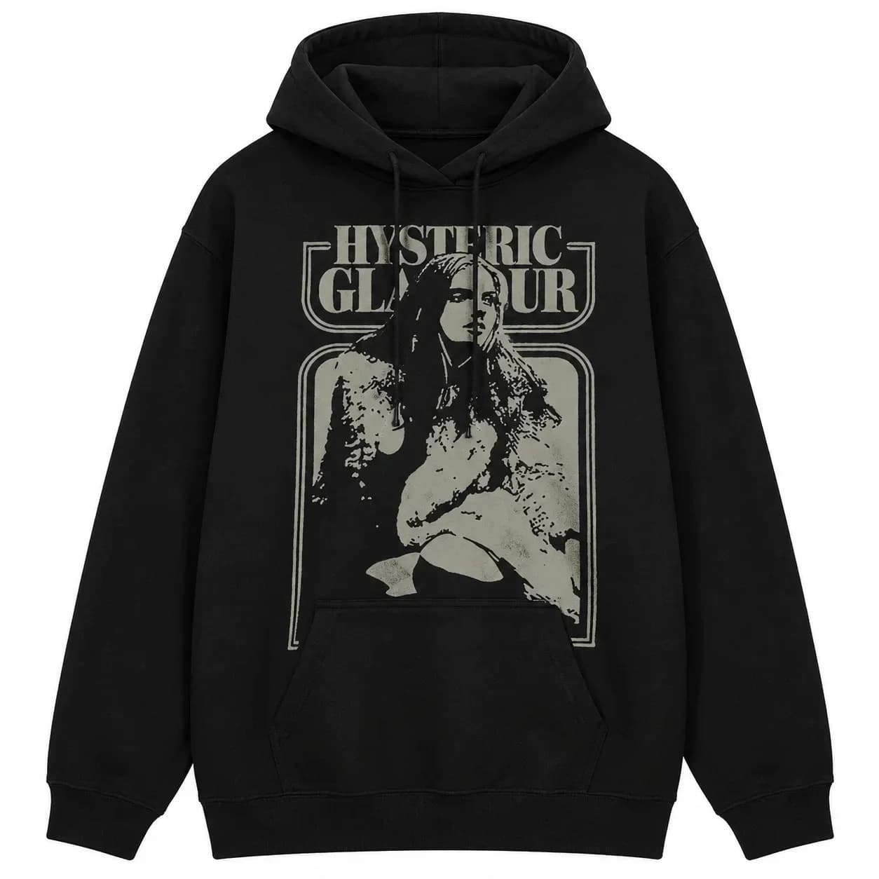 Sweat à capuche en coton imprimé Hysteric Glamour 2026, sweat-shirt unisexe streetwear, haut, vêteme