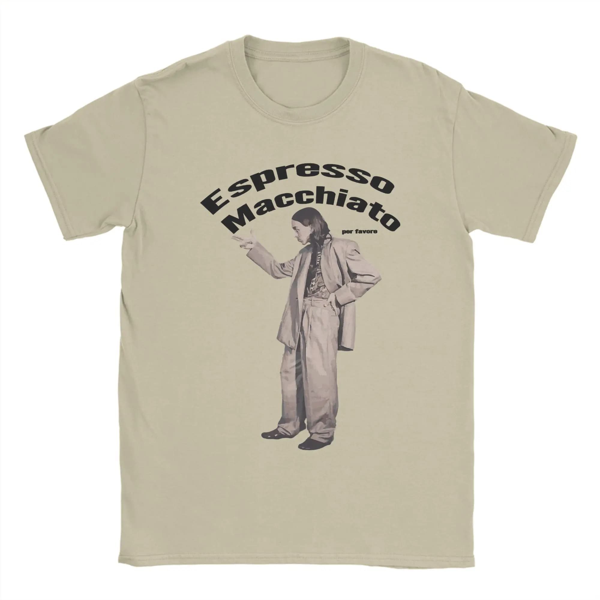 Tommy Cash Espresso Macchiato illustration art graphique Eurovisions T-Shirts hommes T-Shirts col ro