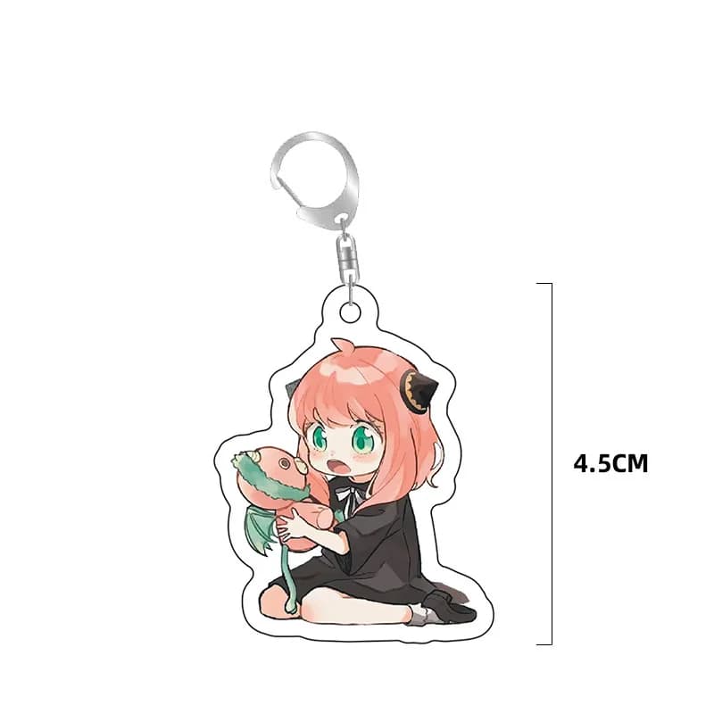 Porte-clés en acrylique Spy×Family Anime, joli pendentif pour sac, cadeau amusant, souvenir mignon, 
