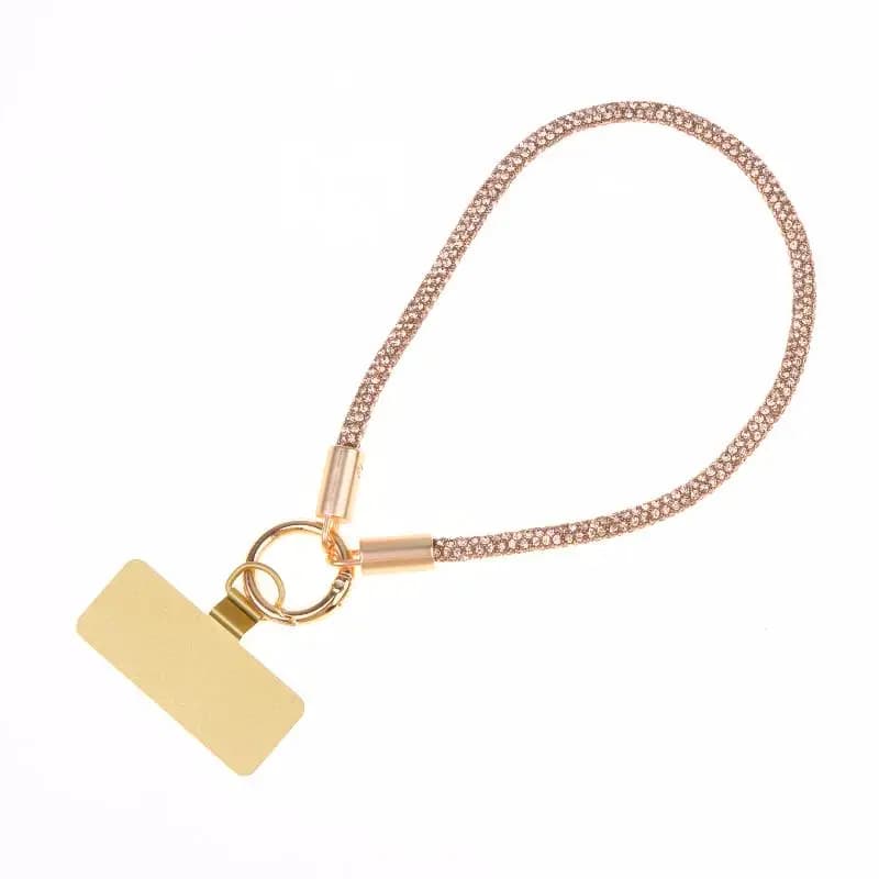 Cordon de téléphone de luxe avec clip métallique, chaîne courte universelle, accessoire de poignet p