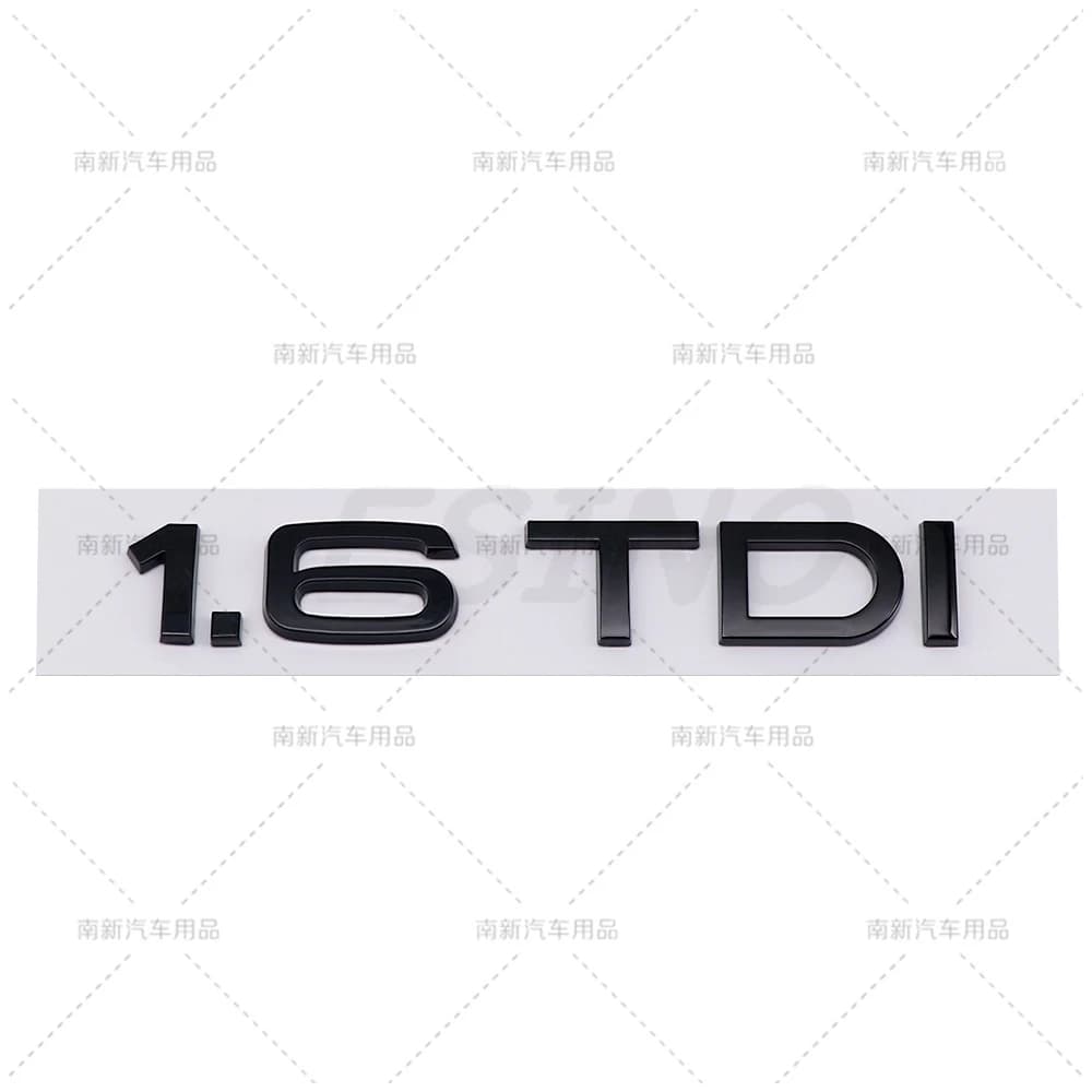 3D 1.6 1.9 2.0 3.0 4.0 TDI coffre de voiture ABS Badge emblème hayon arrière garde-boue porte adhési