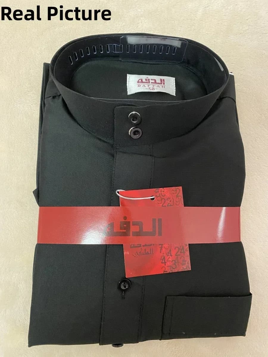 Robe musulmane du moyen-orient pour hommes, manches longues, Jubba, Thobe, Ramadan, Eid Dishdasha, K