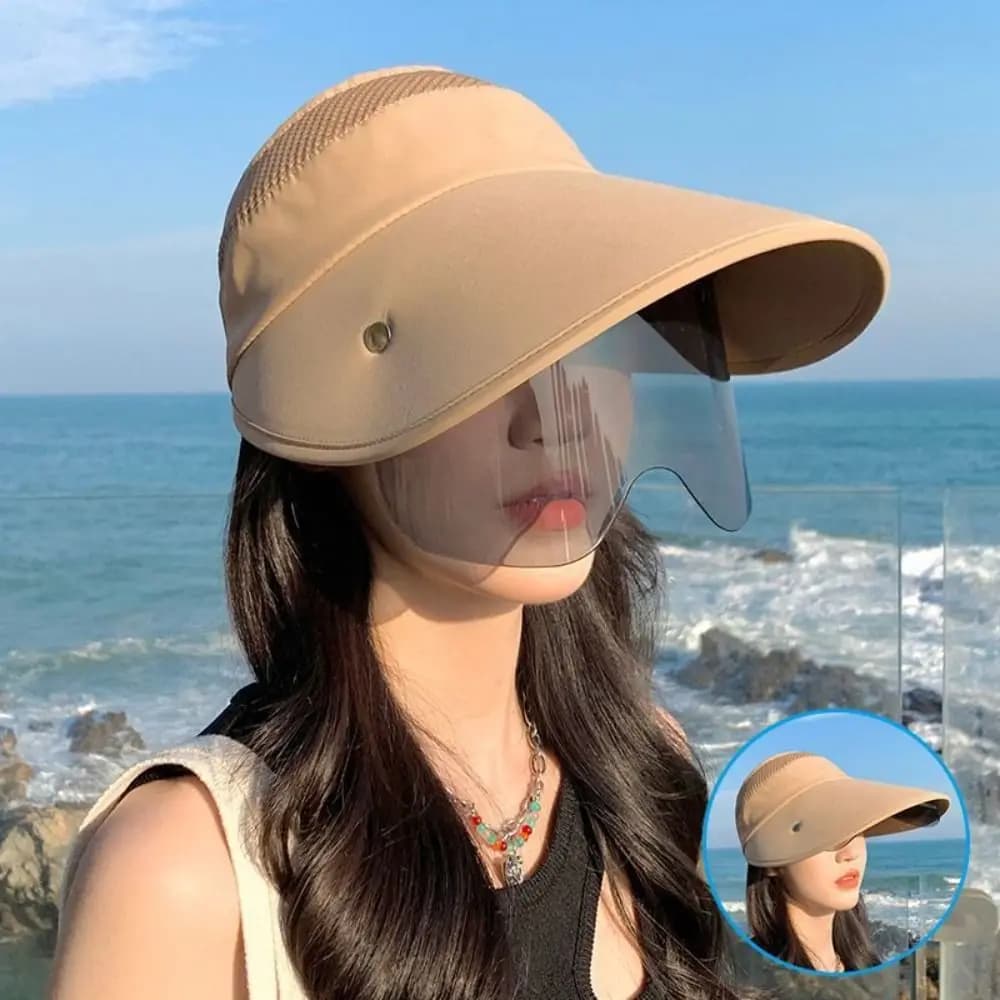 Femmes dame fille nouvelles casquettes de pêche visière casquette lunettes de soleil crème solaire c