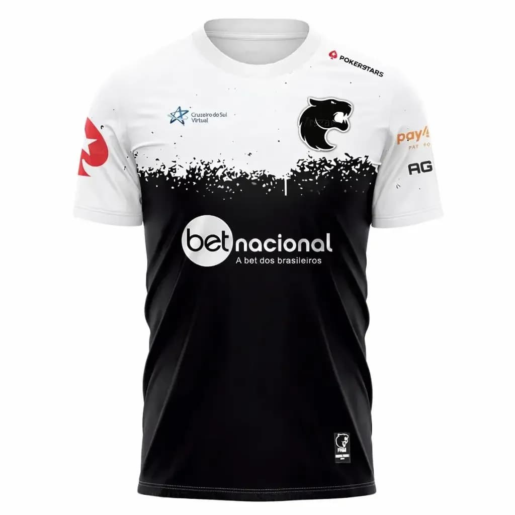 Furia Future Is Black T-shirt saison 2026 style Esports Gamer Kscerato T-shirt graphique décontracté