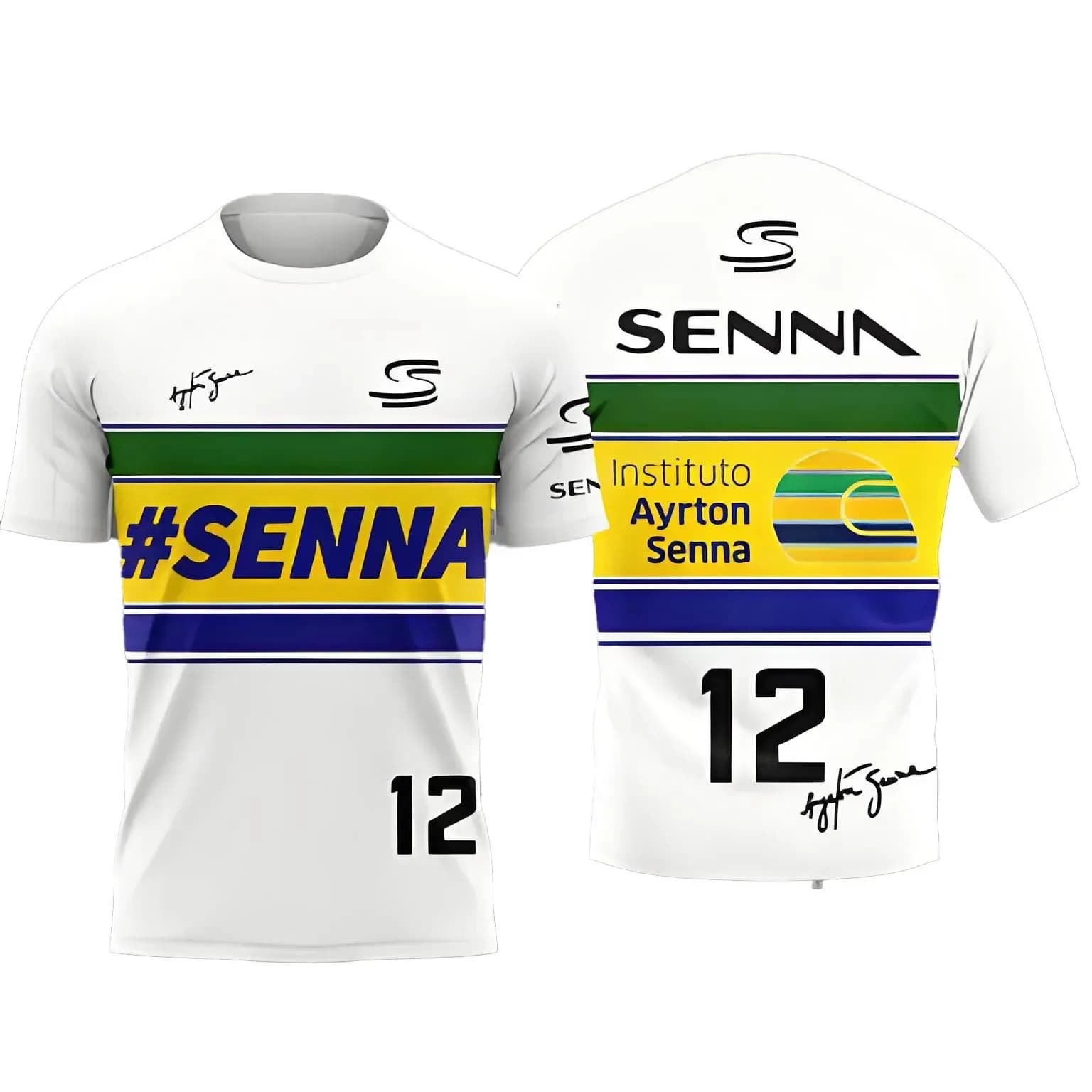 T-shirt commémoratif Ayrton Senna édition limitée, tissu respirant et frais, idéal pour l'été, pour 