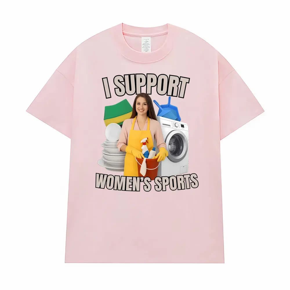 T-shirt humoristique et sarcastique « J'encourage les sports féminins » pour hommes et femmes, vêtem
