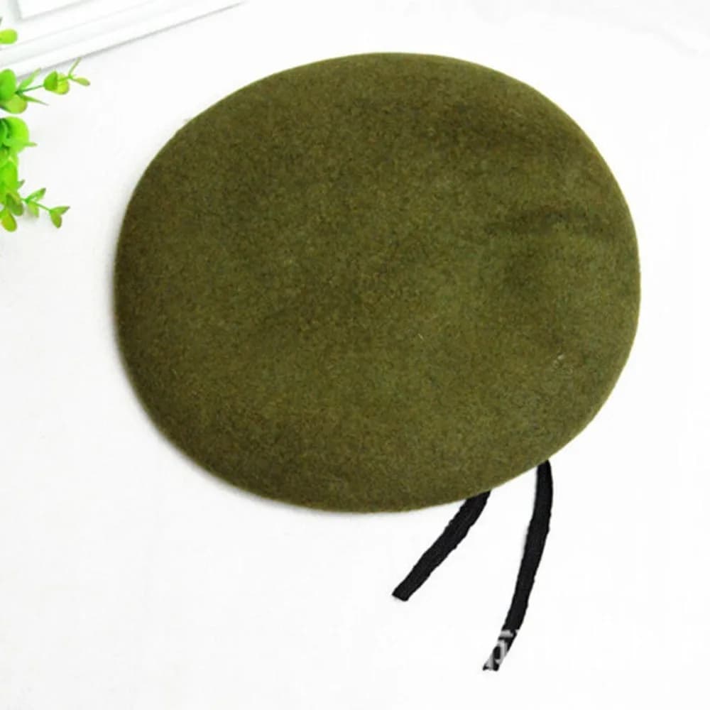 Casquette uniforme unisexe tendance pour femmes et hommes, chapeau en laine de style français, chape