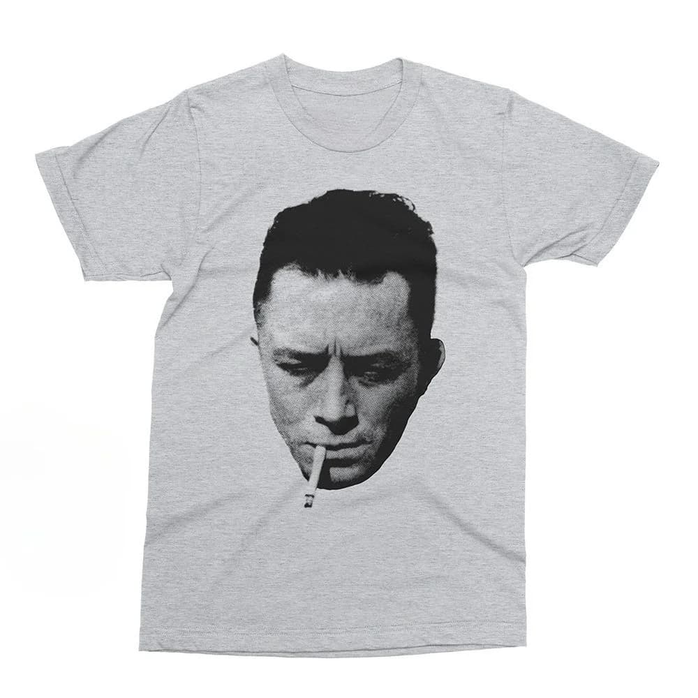 T-shirt Vintage Albert Camus Portrait Rétro Tendance Personnage Femme Homme Décontracté Oversize Amp