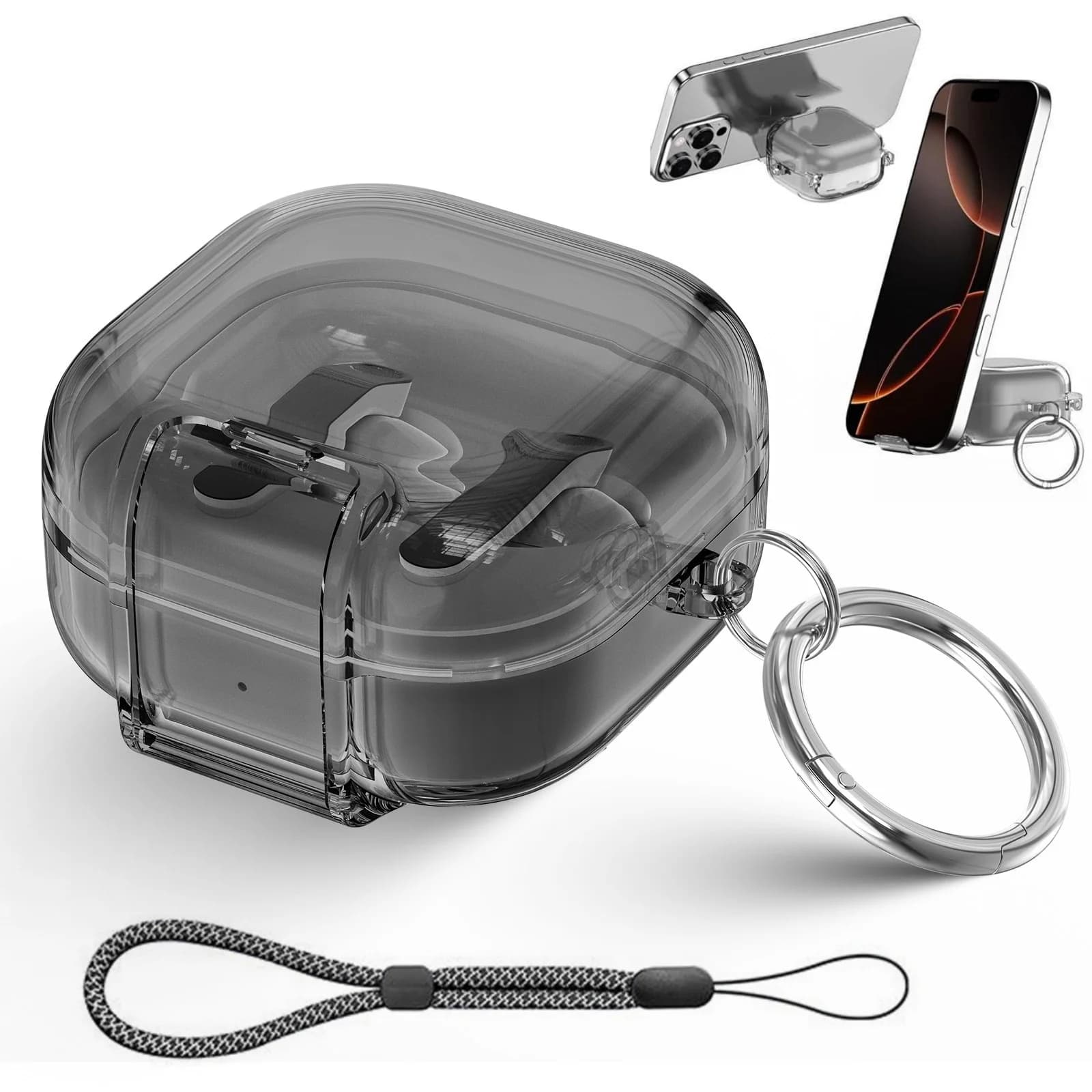 Étui support de téléphone pour Samsung Galaxy Buds 4 Pro/Buds 4, accessoires pour écouteurs avec mou