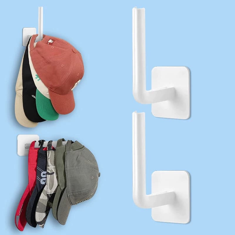 Porte-casquettes adhésif, 5 pièces, porte-chapeau pour casquettes de Baseball, crochets pour chapeau