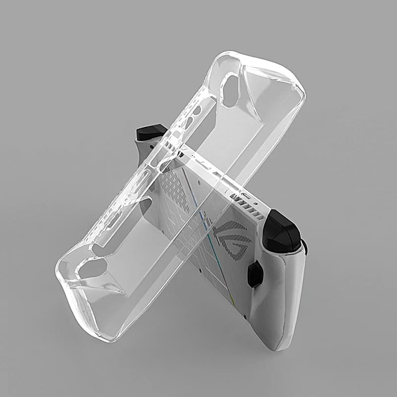 Coque de protection en silicone transparent pour console de jeu Bali ROG Ally, coque arrière, mancho