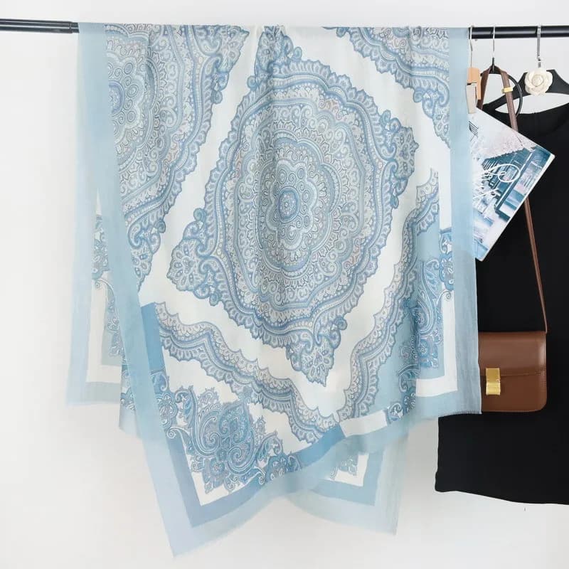 Écharpe de luxe en cachemire pour femmes, châles doux et chauds, accessoires pour cheveux, grand Pas
