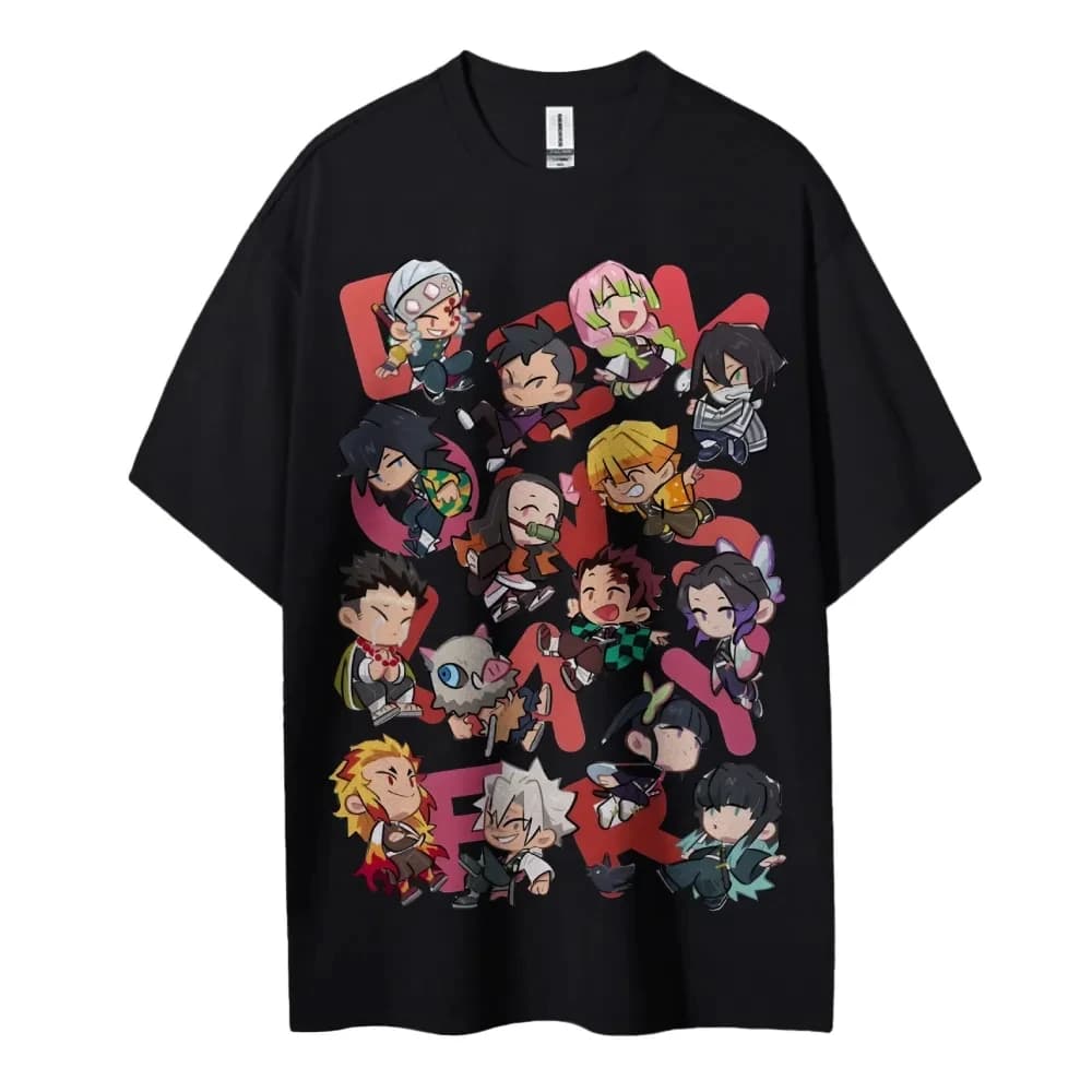 Demon Slayer japonais à sang chaud Anime personnages classiques sport décontracté à manches courtes
