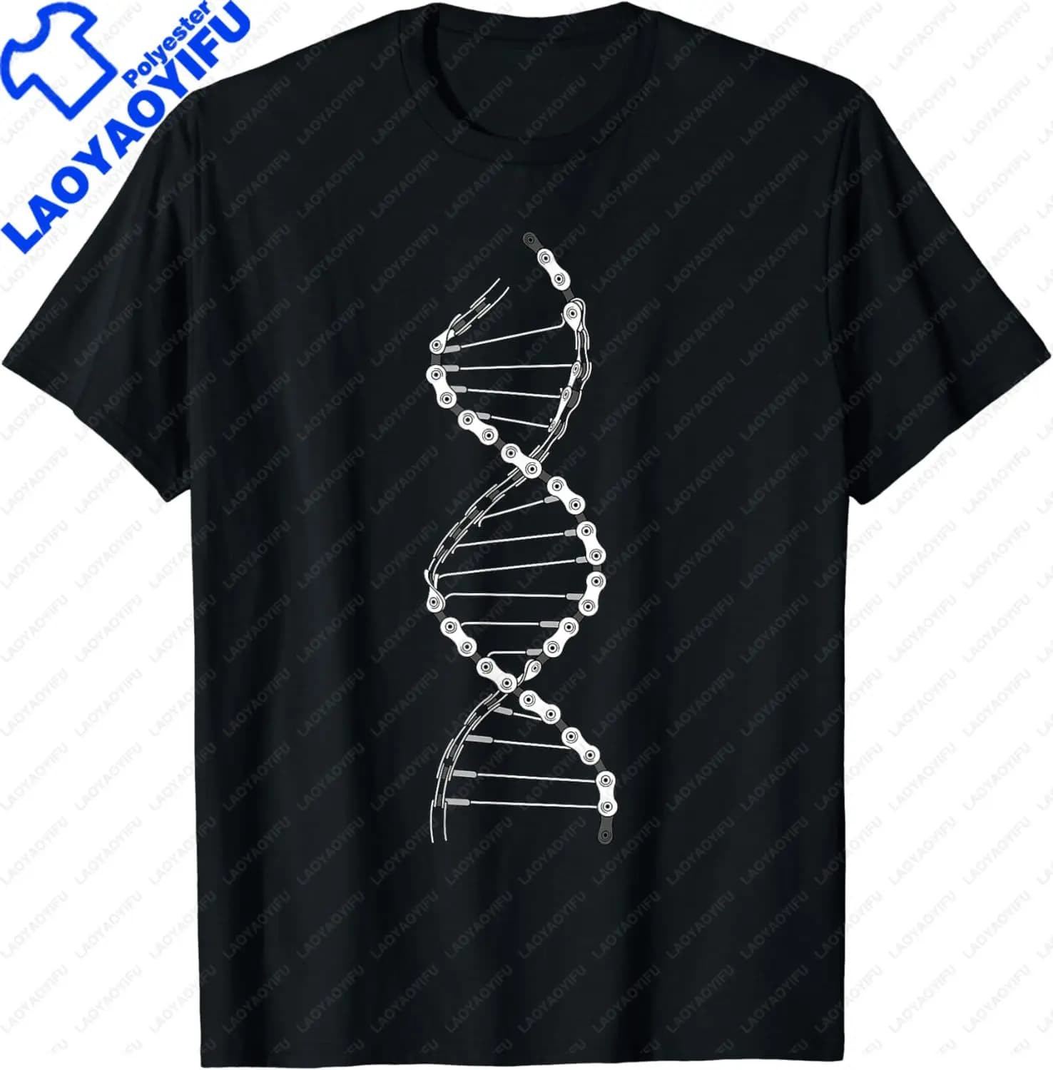 Drôle ADN cyclisme chaîne de vélo VTT amoureux tenue T-Shirt hommes vêtements hauts graphiques t-shi