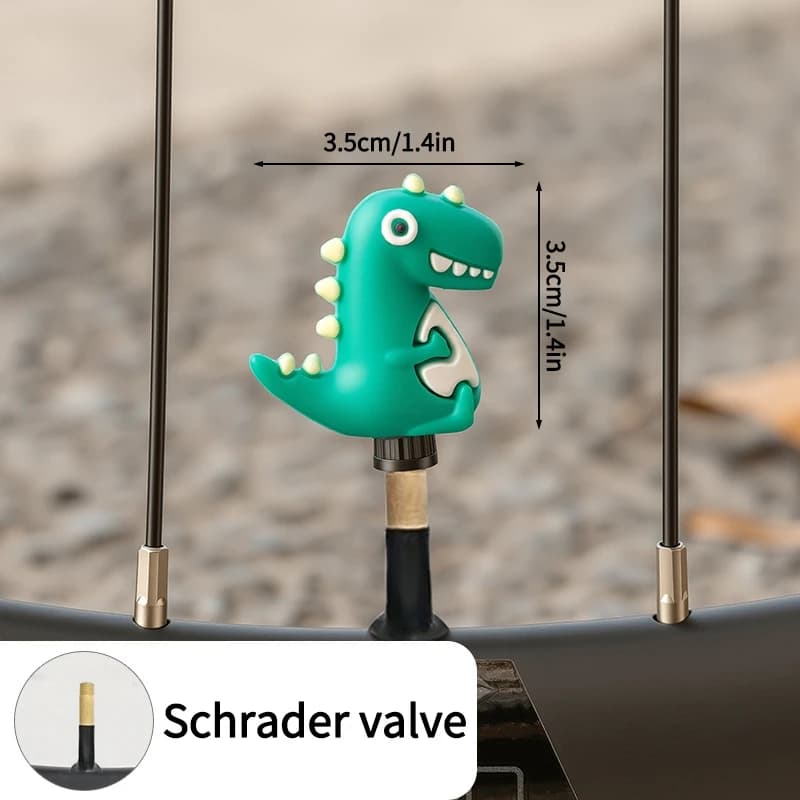 Capuchons de valve de vélo universels à motif de dessin animé, accessoires pour VTT et vélos de rout
