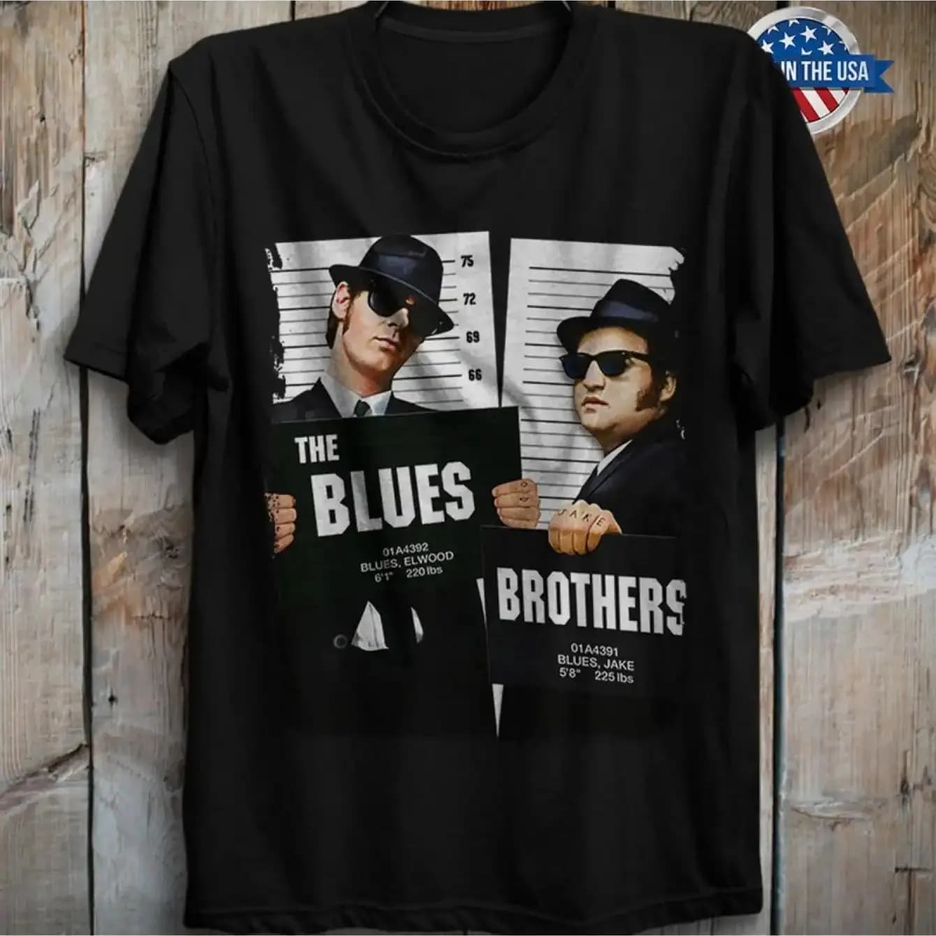 T-shirt avec les Blues Brothers Jack et Elwood du film de comédie musicale américaine, idéal pour le