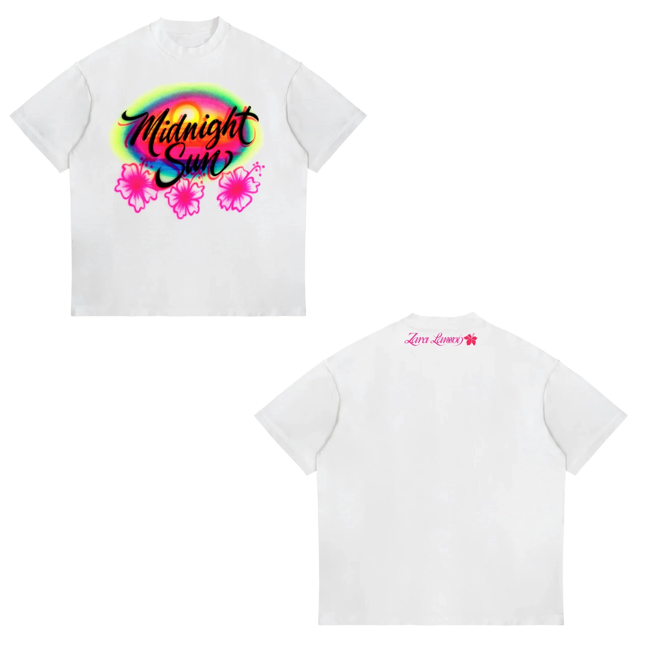 T-shirt Zara Larsson Midnight Sun Tour 2025 pour hommes et femmes, en coton, décontracté, à manches 