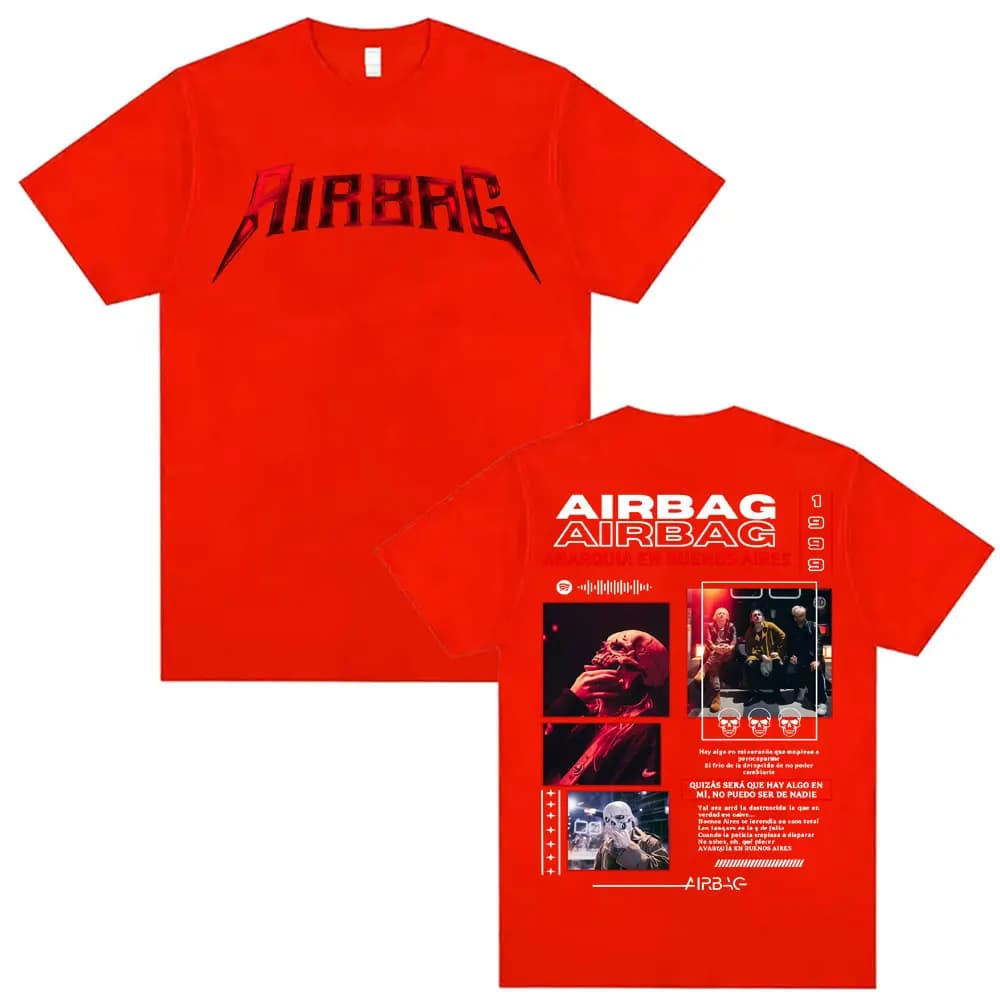 Chanteur Airbag Anarquia En Buenos Aires Album 2026 Tour T-shirt Hommes Femmes Mode Vintage 100% Cot