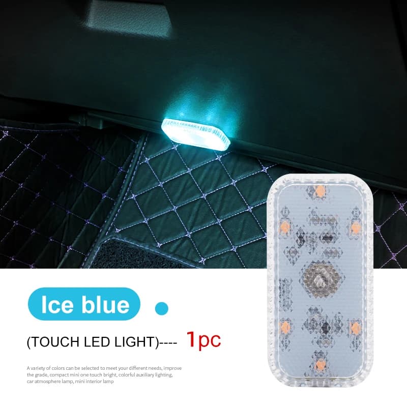 LED tactile lumière Mini sans fil voiture éclairage intérieur Auto toit plafond lampe de lecture pou