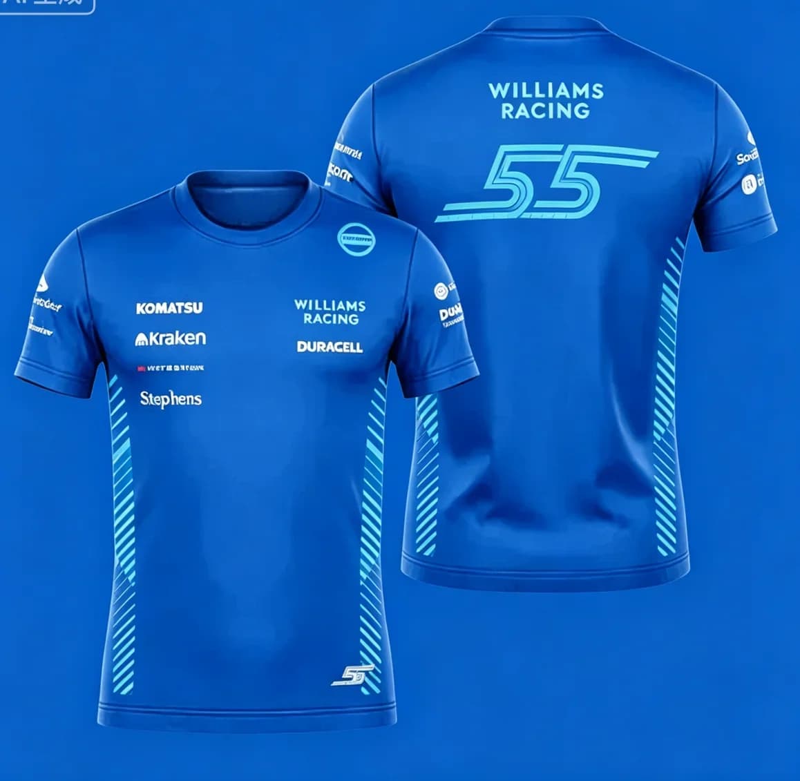 T-shirt d'équipe 2026 Carlos, maillot de la Formule Barcelone 2025, T-shirt pour hommes, femmes, enf