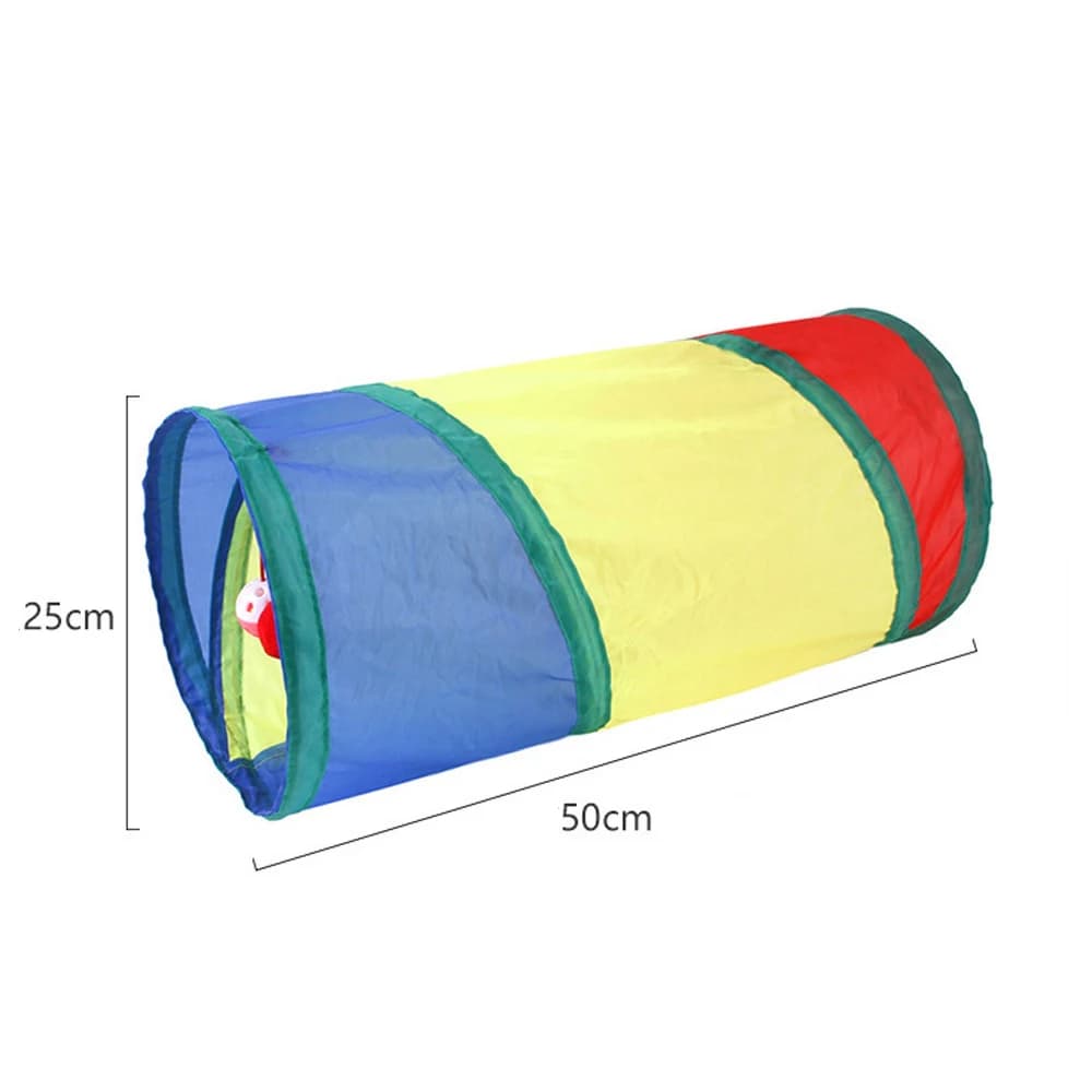 Tube Tunnel pliable pour chat, jouets d'entraînement pour chaton, jouet interactif amusant, Tunnel e