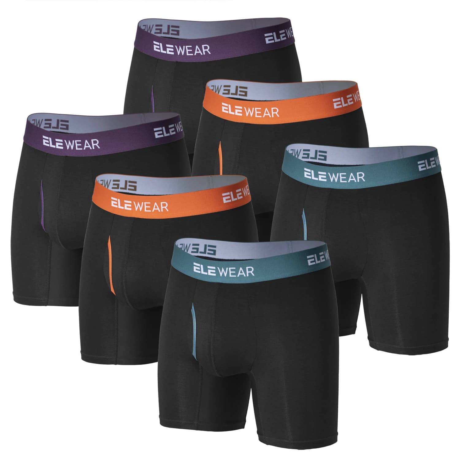 Boxer en Bambou avec Ouverture pour Homme, Sous-Vêtement Respirant, Culotte de Grande Taille, Slip à