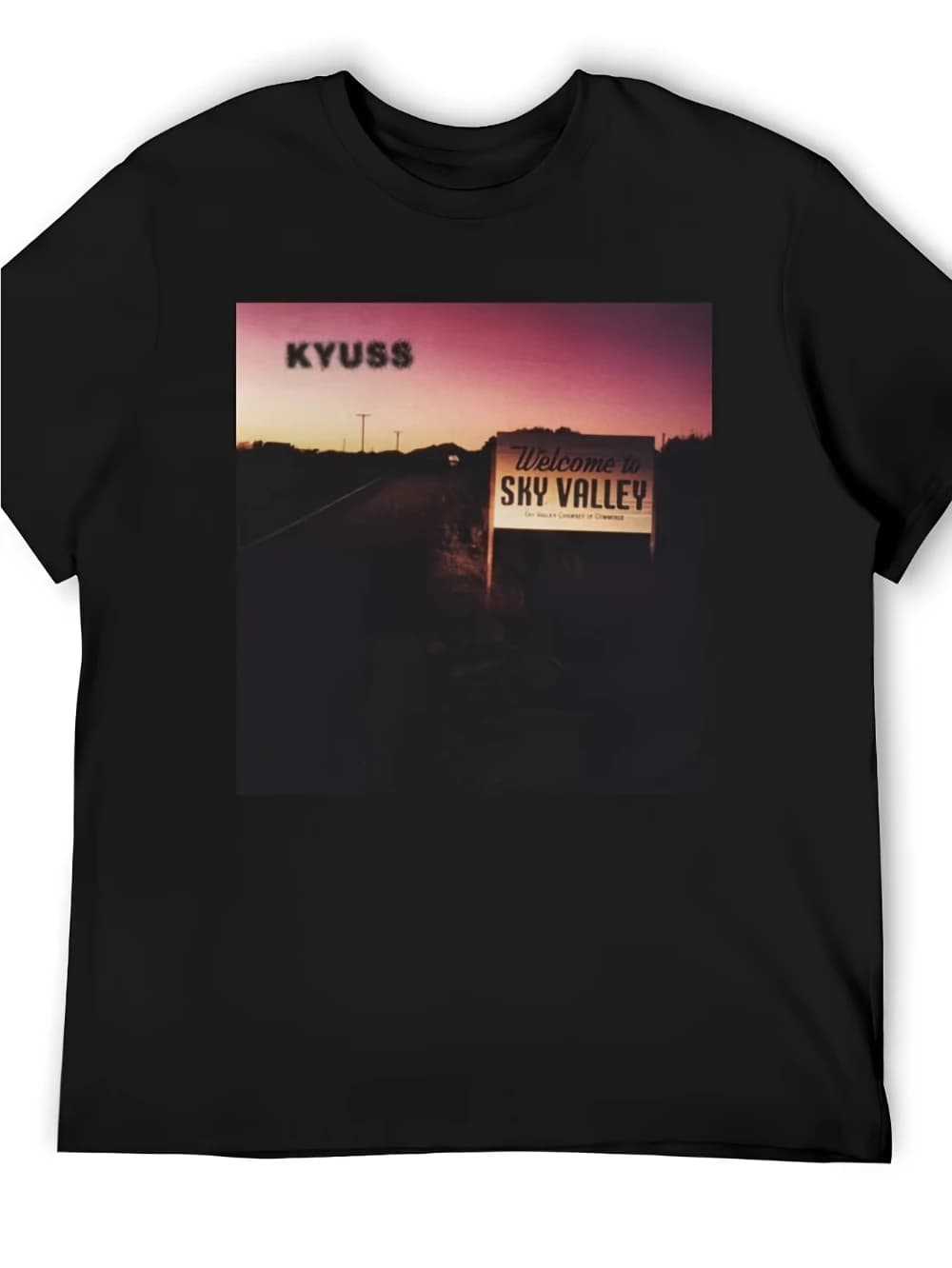Kyuss Welcome To Sky Valley Vintage Heavy Psychic Graphic Tee T-shirt confortable et décontracté pou