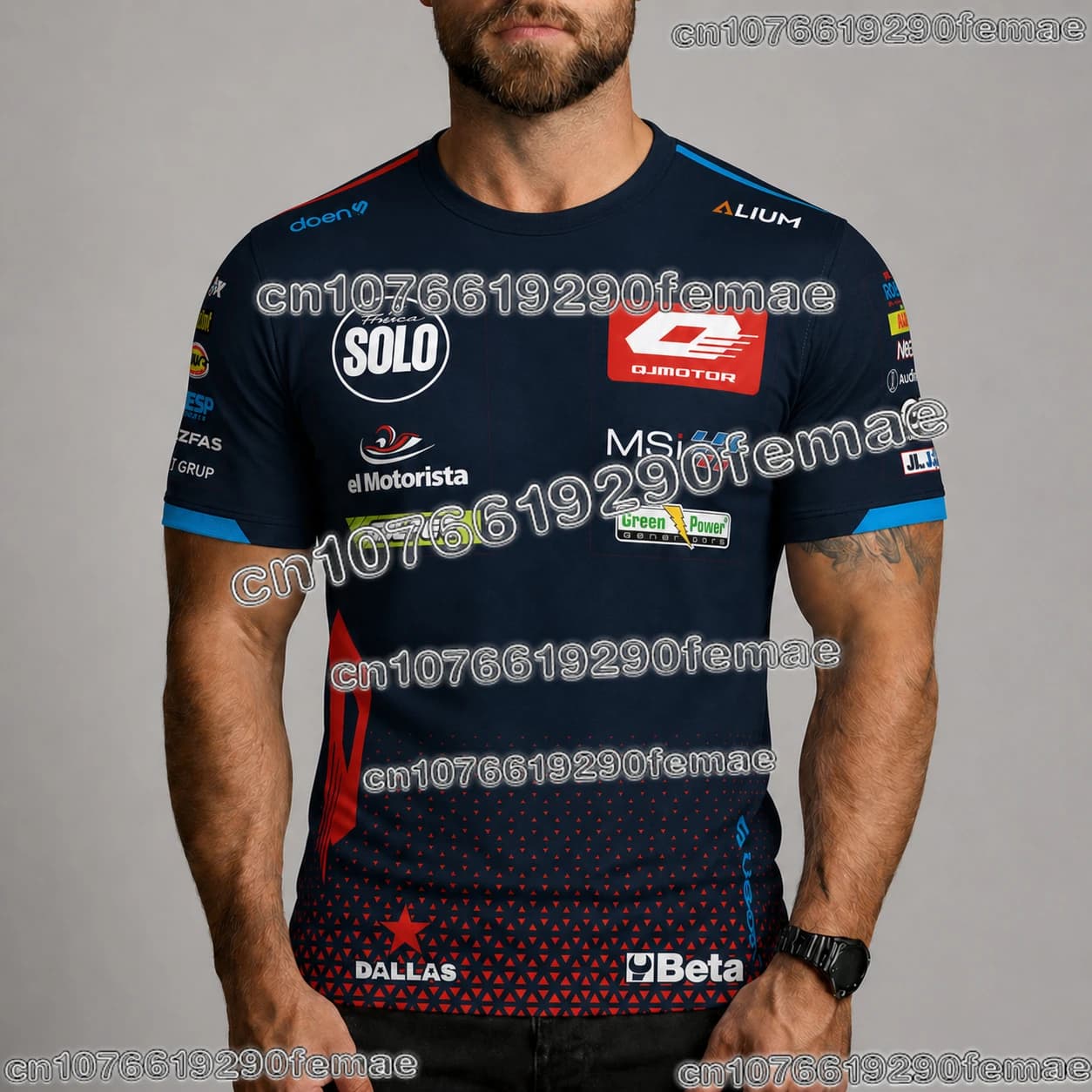 T-shirt Moto2 QJ MOTOR Racing Team, à manches courtes, pour l'été, pour les fans de la compétition a