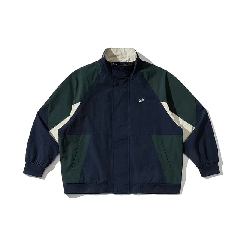 Veste de sport vintage streetwear japonaise à col montant pour homme et femme, imperméable, style te