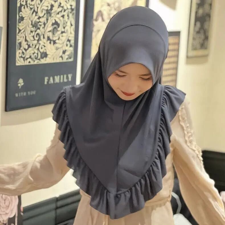 Hijab musulman pour femmes, turban à volants, enveloppes de sauna islamiques, bandeau de sauna arabe