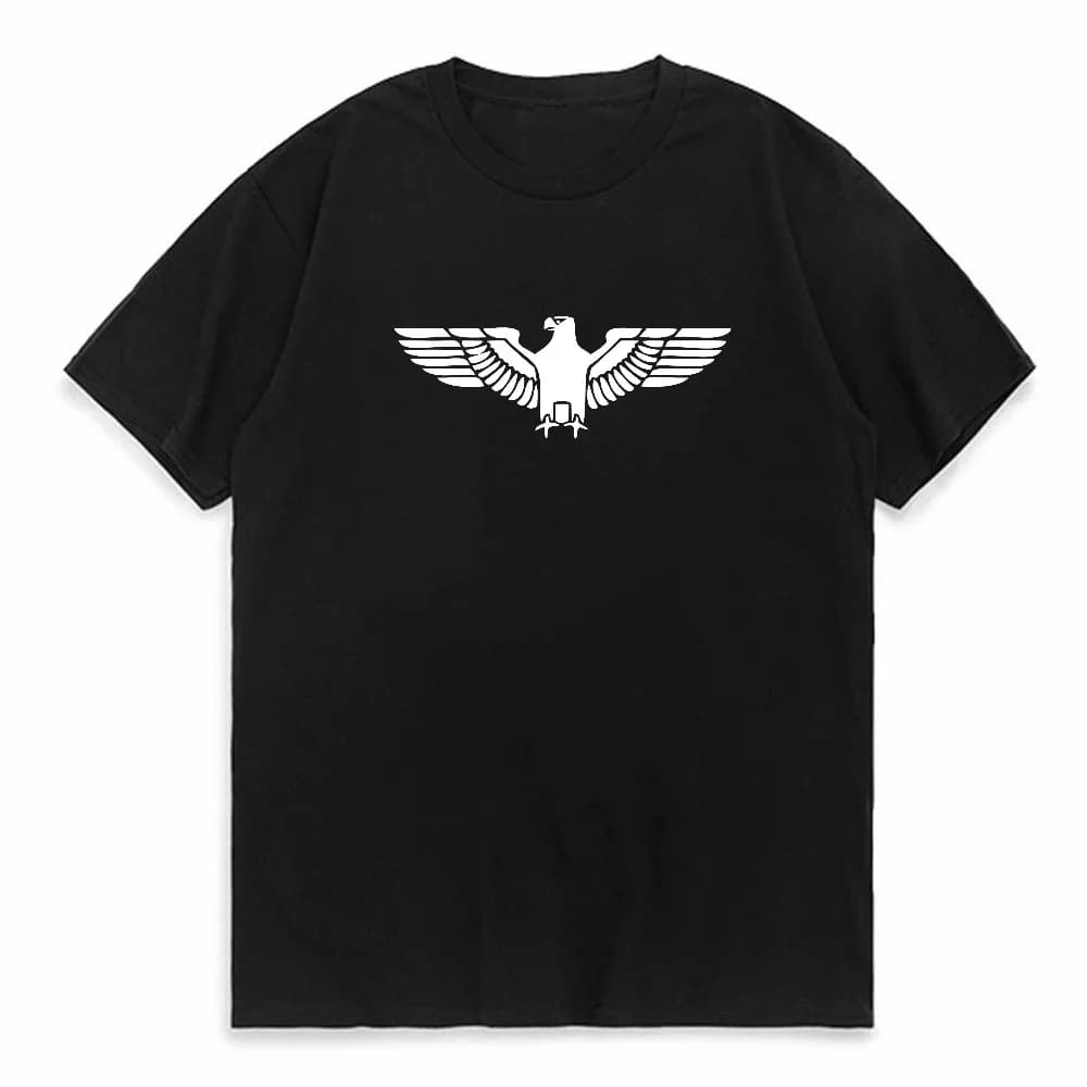 T-Shirt à motif d'aigle pour hommes et femmes, mode décontractée, en coton, manches courtes, respira