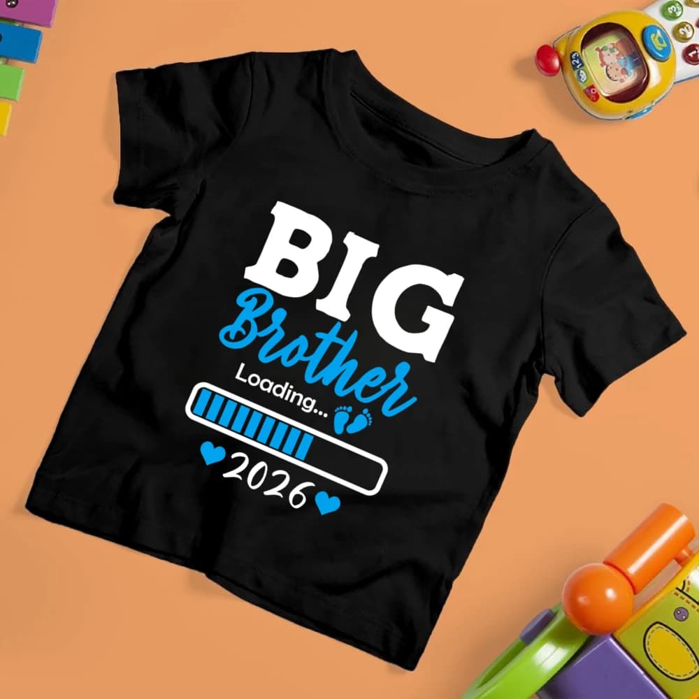 Big Brother Big Sister chargement 2026 imprimé enfants T-shirt enfant chemises d'été à manches court