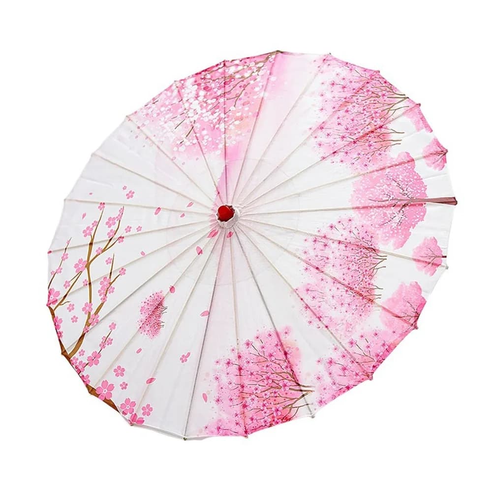 Parapluie en papier huilé de bambou fait main, imperméable, style Hanfu, décoratif, style chinois, p