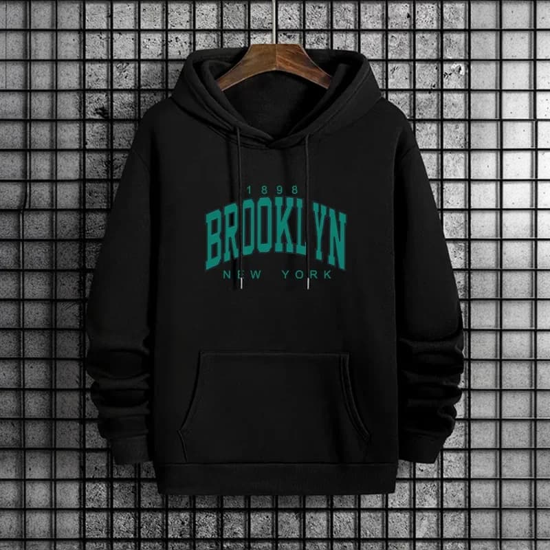 Brooklyn imprimé hommes sweats à capuche urbain Streetwear mode sweat à capuche mâle Hip Hop décontr