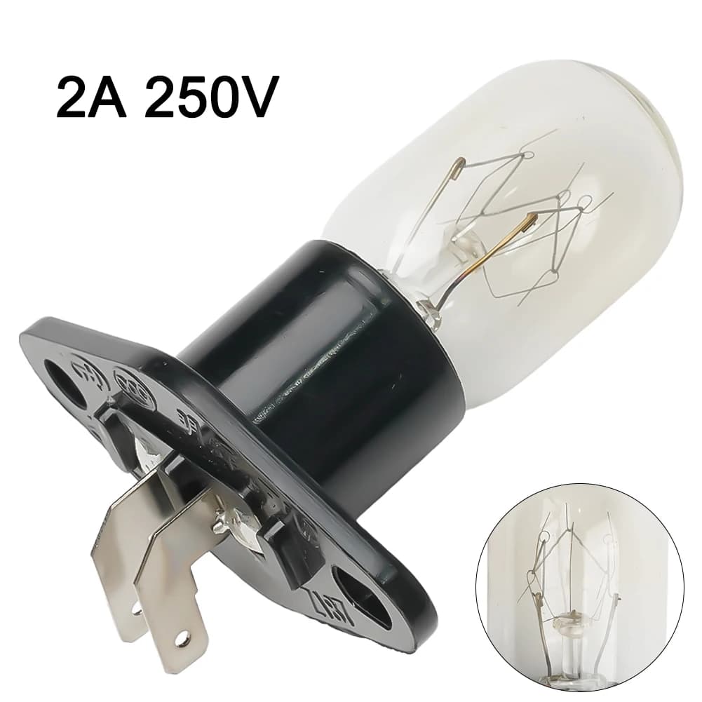 Ampoule de four à micro-ondes 2A 250V 20W, ampoule d'éclairage de réfrigérateur, design de base avec