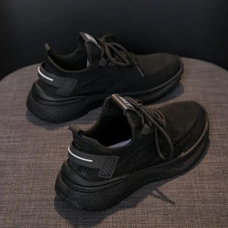 Baskets respirantes en maille pour femmes, à plateforme épaisse, rehaussantes, légères, à lacets, po