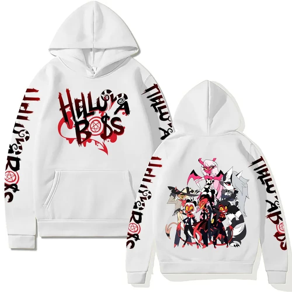 Helluva Boss sweats à capuche nouvelles tendances Y2k esthétique Anime sweat unisexe sweats à capuch