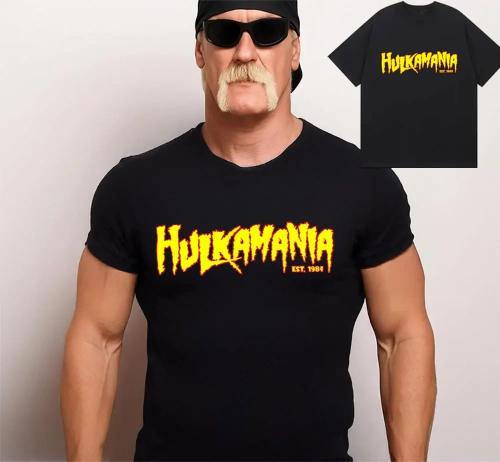 T-shirt graphique Hulk Hogan RIP Hulkamania, légende de la lutte, vêtements pour hommes et femmes, r