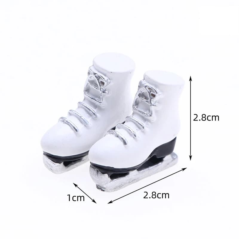 1 paire pour enfant poupée patins à roulettes cadeau décoratif enfants jouet poupée accessoires Mini