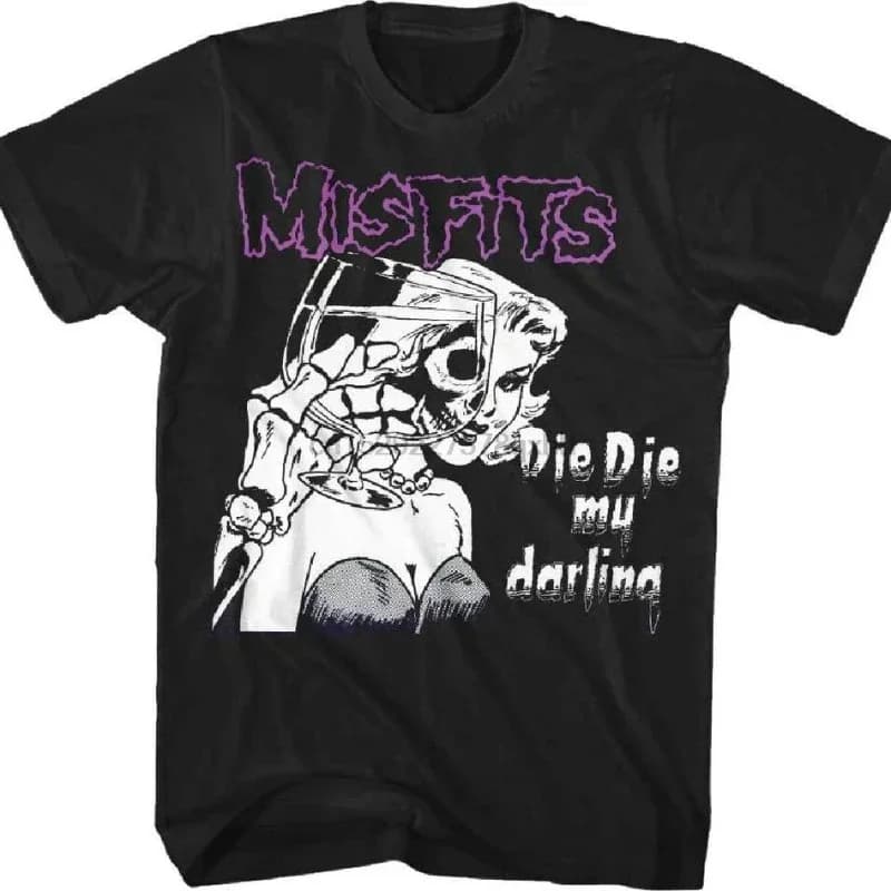 Misfits Band-Chemise à Manches Courtes pour Homme et Femme, Streetwear, Punk, Darling, Danzig, Respi