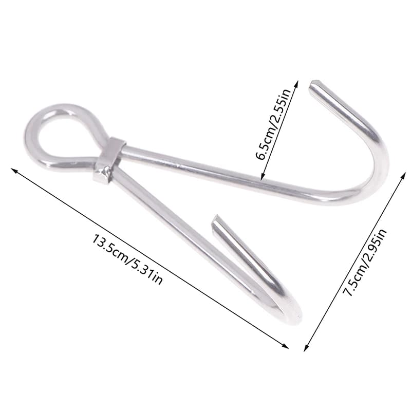 Double crochet de récif de plongée sous-marine, équipement de sécurité, crochet de plongée à dérive 