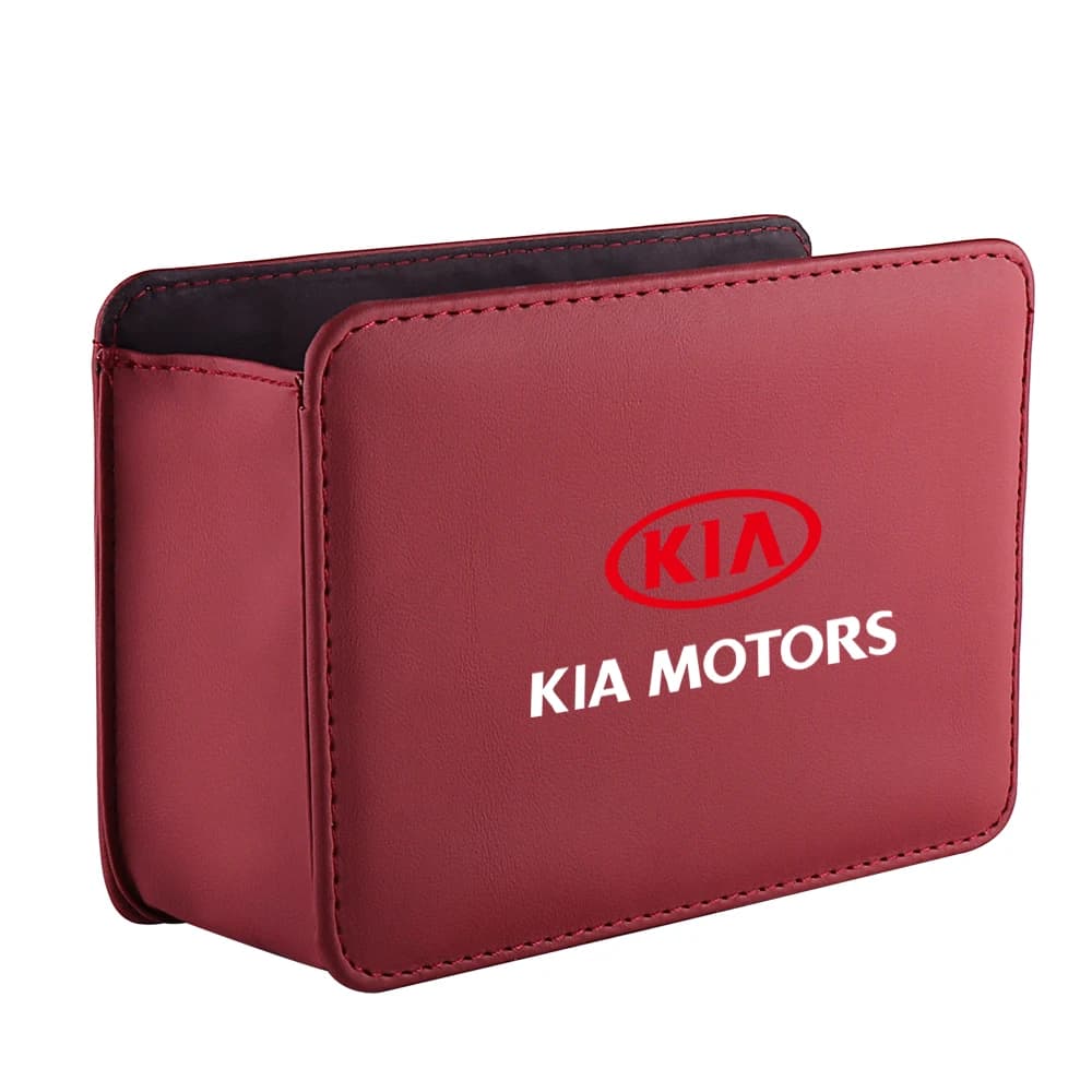 Accessoires de voiture porte latérale siège arrière organisateur boîte sacs de rangement en cuir pou
