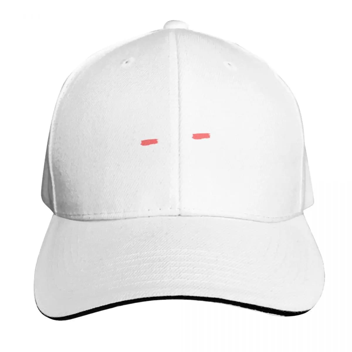 Casquette de baseball en twill de coton respirant, à visière plate, avec bord contrasté bicolore, sn