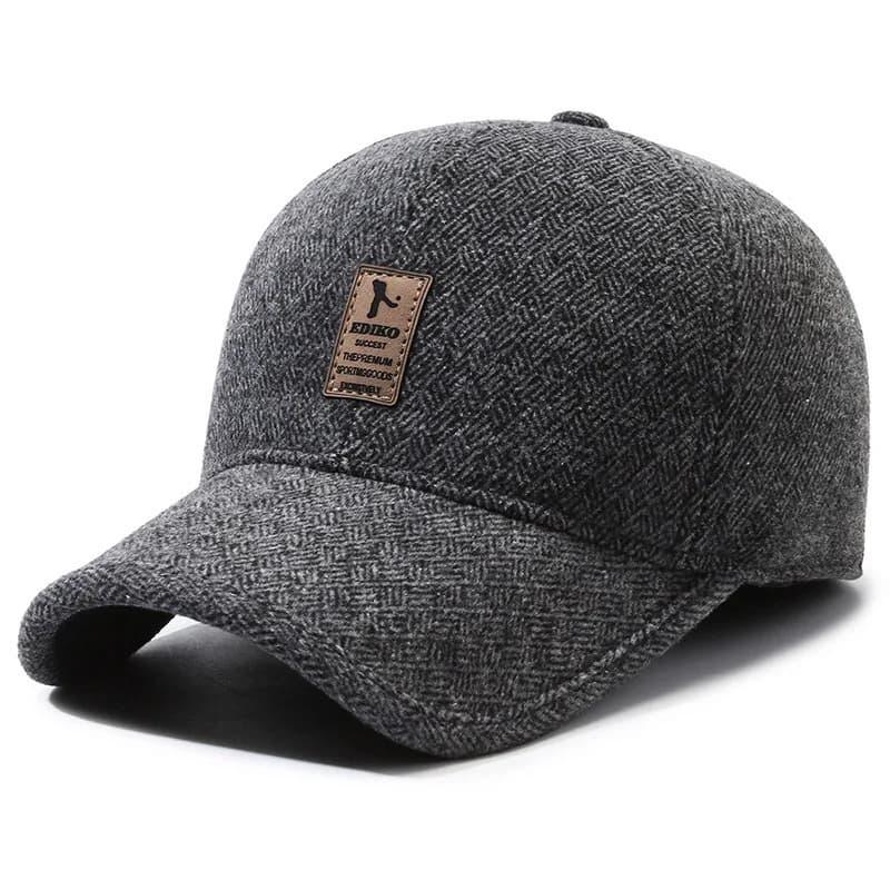 Casquette de Baseball d'hiver chaude coupe-vent en laine épaisse tricotée casquette de Protection de
